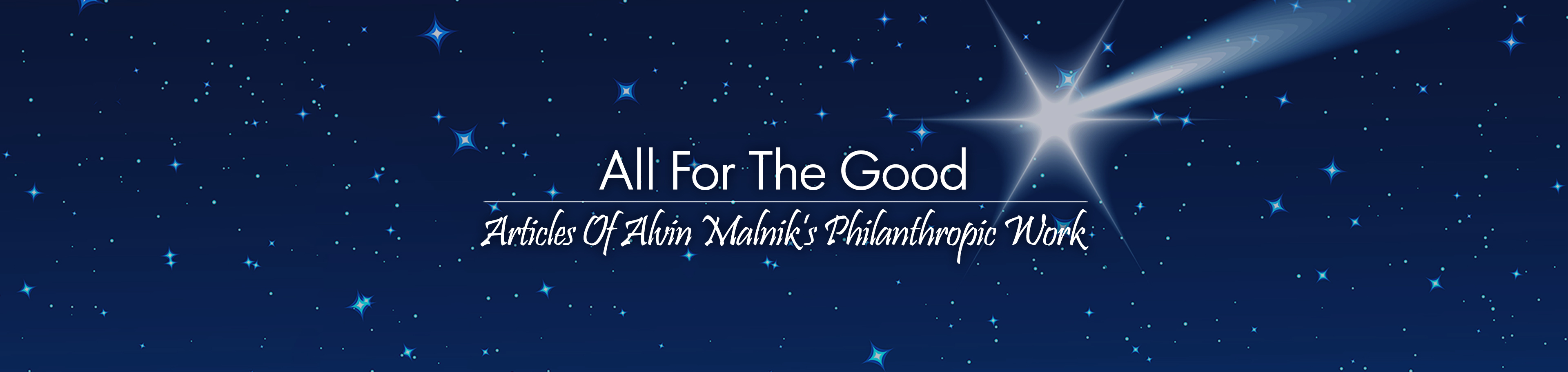 All for the Good Header Image